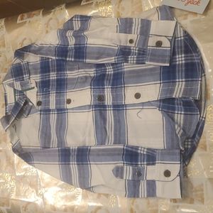 Boy's plaid button down shirt